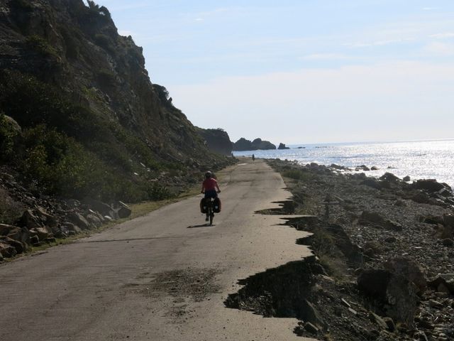 Cuba south coast road and the Caribbean sea panoramic view, Turquino National Park, Granma, Cuba.