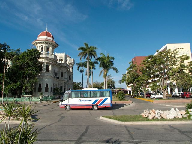 Palacio de Valle and Jagua hotel panoramic view, Cienfuegos city