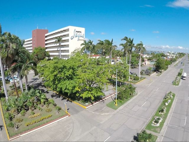 The Jagua hotel and Punta Gorda town panoramic view, Cienfuegos, Cuba.