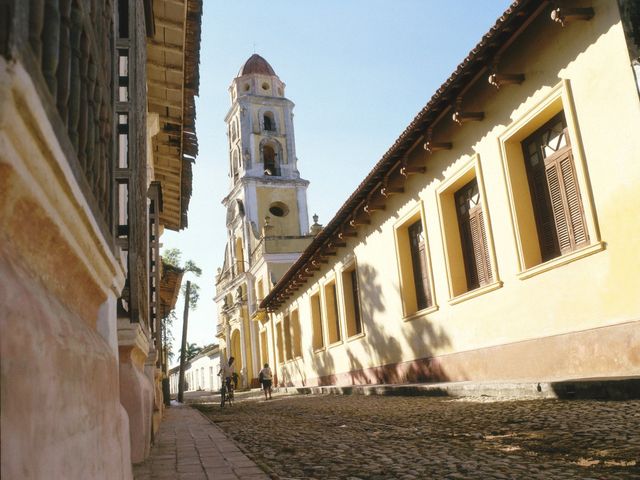 Trinidad old city panoramic view