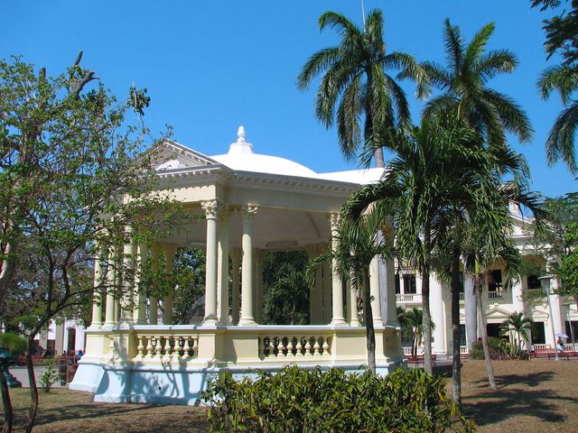 Leoncio Vidal Central park panoramic view, Santa Clara, Villa Clara, Cuba.