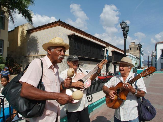 Traditional cuban music at Santiago de Cuba city