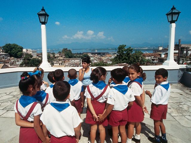 Children's activities at the city of Santiago de Cuba