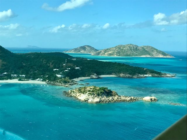 Lizard Island aereal panoramic view, Queensland, Australia.