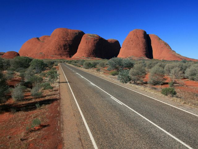 AYERS ROCK (Uluru-Kata Tjuta National Park) panoramic view, Australia.