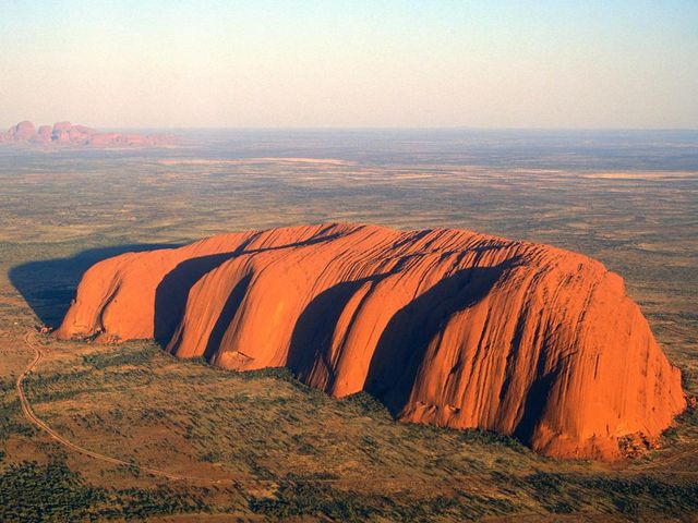 AYERS ROCK (Uluru-Kata Tjuta National Park) panoramic view, Australia.