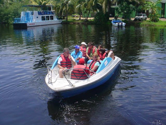 Boat ride at the Guama tourist park, Península de Zapata, Matanzas