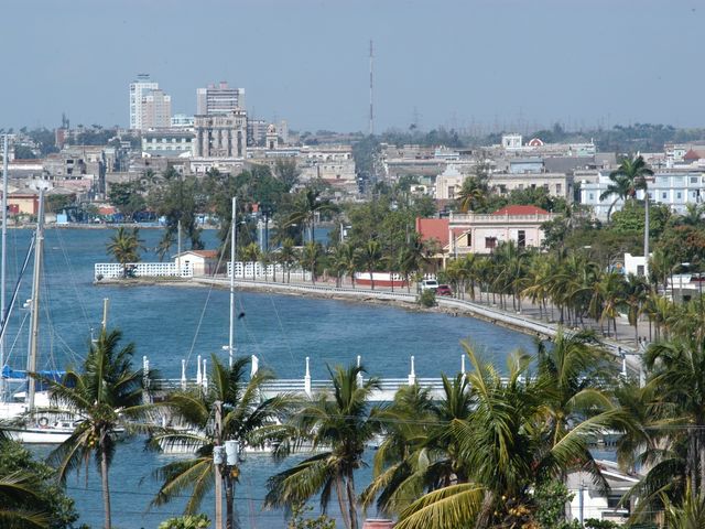 Cienfuegos bay panoramic view