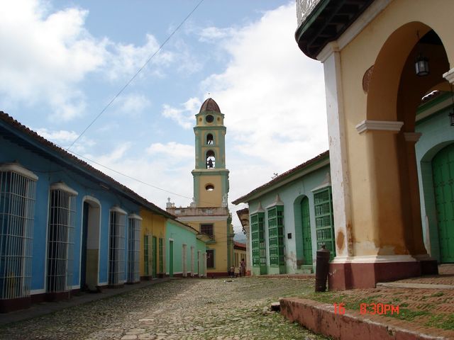 Trinidad old city panoramic view