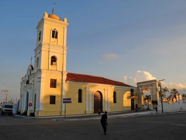 Church of Cristo and Del Carmen square panoramic view, Camagüey city