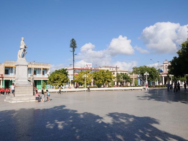 Calixto García central park panoramic view, Holguín city
