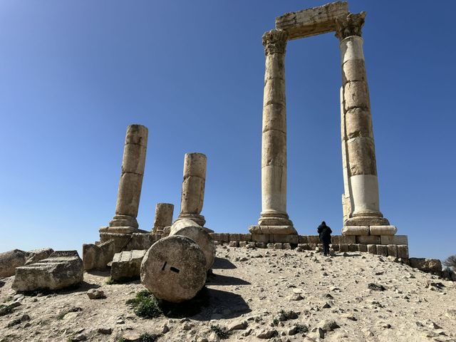 Amman Citadel panoramic view, Amman, Jordan. 