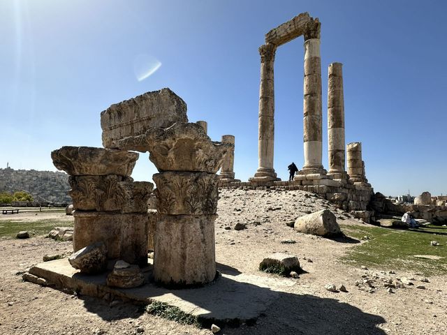 Amman Citadel panoramic view, Amman, Jordan. 