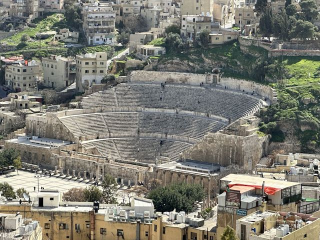 The Roman Theather panoramic view, Amman, Jordan. 