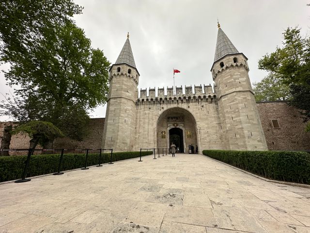 The Topkapı Palace or the Seraglio panoramic view, Istambul, Turkey.