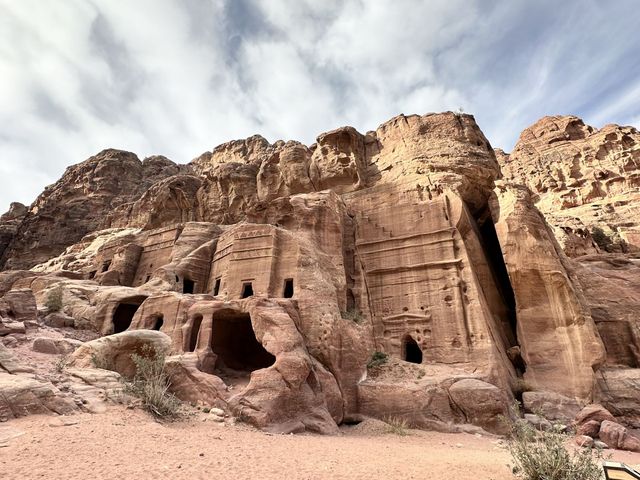 Petra Archaeological Site panoramic view, Wadi Musa, Jordan. 