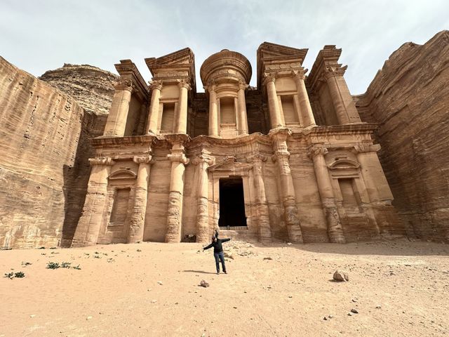 Petra Archaeological Site panoramic view, Wadi Musa, Jordan. 