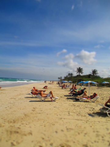 Playas del Este deLa Habana panoramic view, Havana, Cuba.