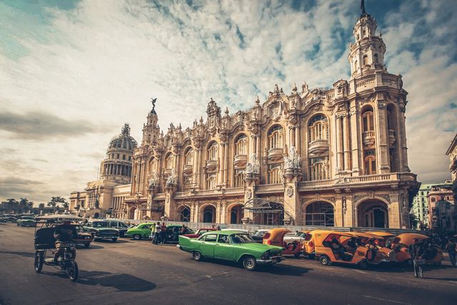 The Great Theather of Havana, Alicia Alonso panoramic view, Old Havana, Havana, Cuba.