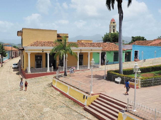 The Mayor Square of Trinidad panoramic view, Trinidad, Sancti Spíritus, Cuba.