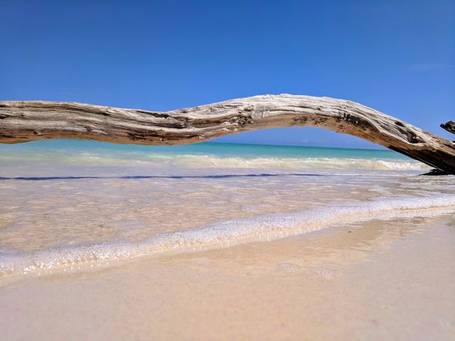 Cayo Jutías Beach panoramic view, Pinar del Río, Cuba.