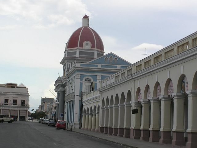 The Goverment palace panoramic view, Cienfuegos, Cuba.