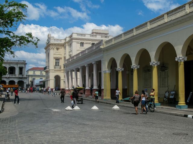 Leoncio Vidal Central Park panoramic view, Santa Clara, Villa Clara, Cuba.