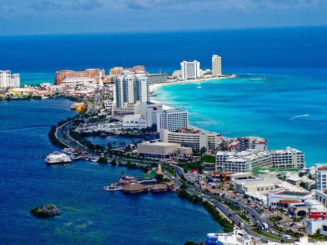Cancún city panoramic view, México