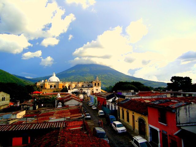 Antigua Guatemala old city panoramic view, Guatemala