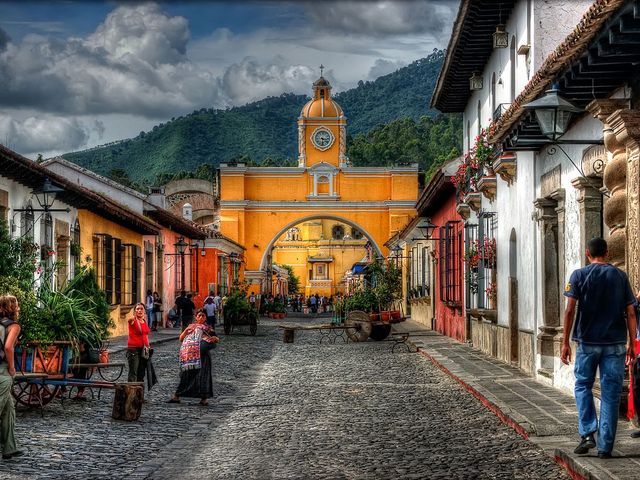Antigua Guatemala old city panoramic view, Guatemala