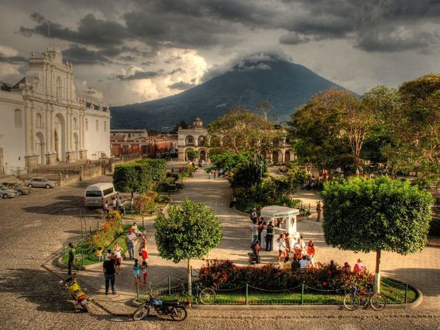 Antigua Guatemala old city panoramic view, Guatemala