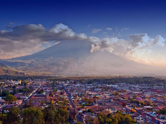 Antigua Guatemala old city panoramic view, Guatemala