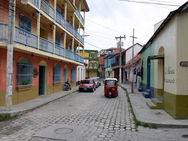 Flores city panoramic view, Guatemala
