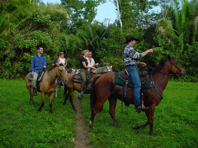Horseback riding at Caye Caulker, Belize