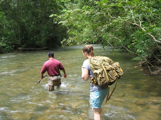 Trekking tour at Caye Caulker, Belize