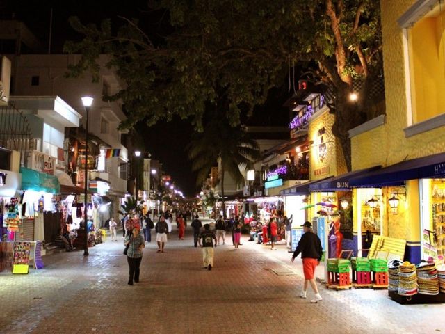 5th avenue panoramic view, Playa del Carmén city, México