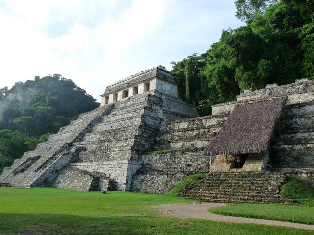 The Palenque ruins panoramic view, Mexico
