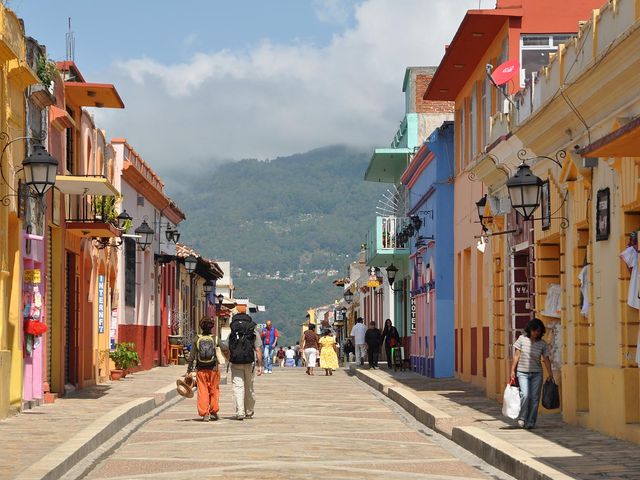 San Cristobal de las Casas city panoramic view, México