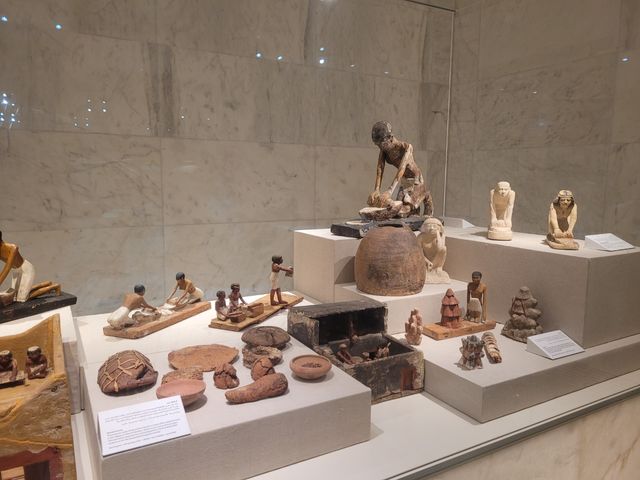 National Museum of Egyptian Civilization interior view, Cairo, Egypt.