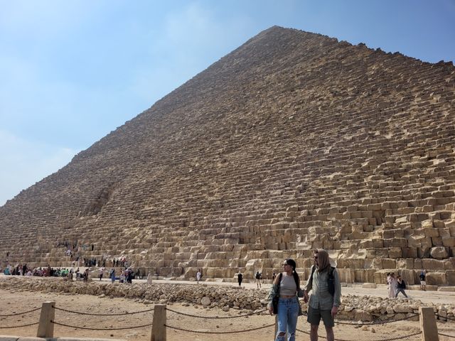 The Pyramids of Giza panoramic view, Giza, Cairo, Egypt.