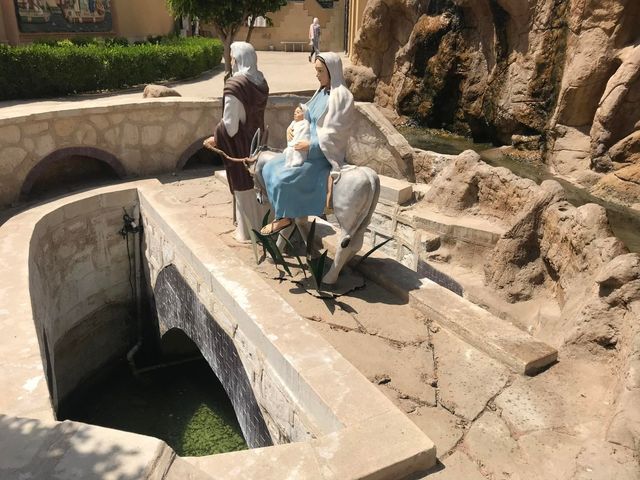 The Holy Family in Egypt: El Matariya panoramic view, Cairo, Egypt.