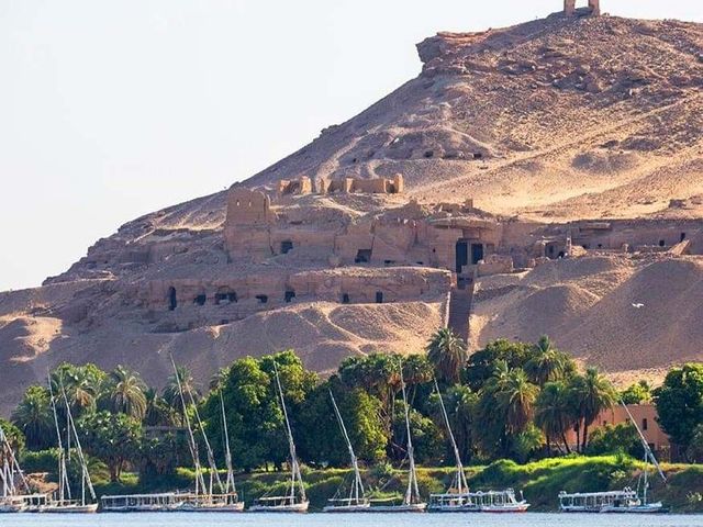 Landscapes of Aswan, Egypt.