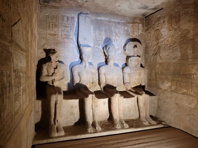 Temple of Abu Simbel panoramic view, Egypt.