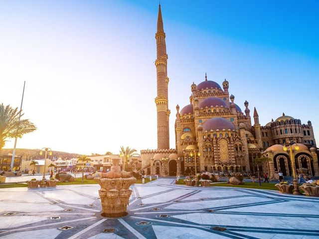 Sharm mosque panoramic view, Sharm El Sheikh, Egypt.
