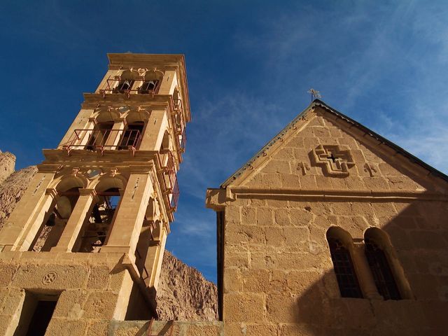 The sacred site of Saint Catherine, nestled at the foot of the legendary Mount Sinai in the heart of the Sinai Peninsula, Egypt.