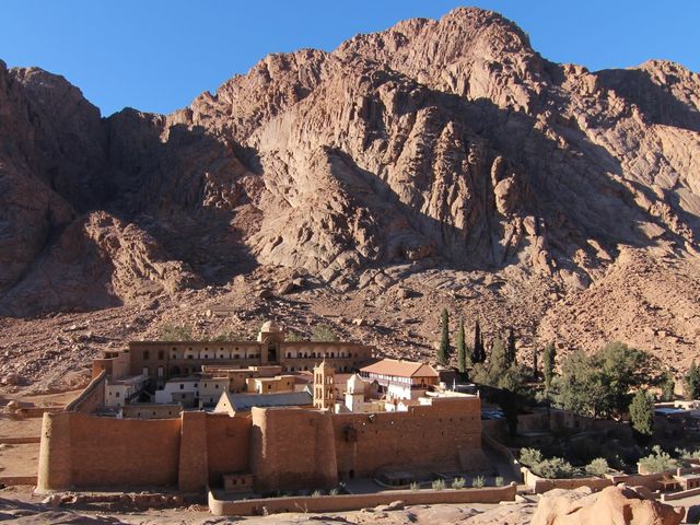 The sacred site of Saint Catherine, nestled at the foot of the legendary Mount Sinai in the heart of the Sinai Peninsula, Egypt.