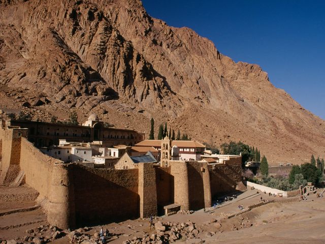 The sacred site of Saint Catherine, nestled at the foot of the legendary Mount Sinai in the heart of the Sinai Peninsula, Egypt.