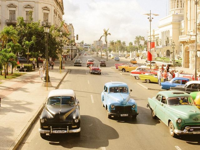 José Martí central park panoramic view, Old Havana, La Habana, Cuba.