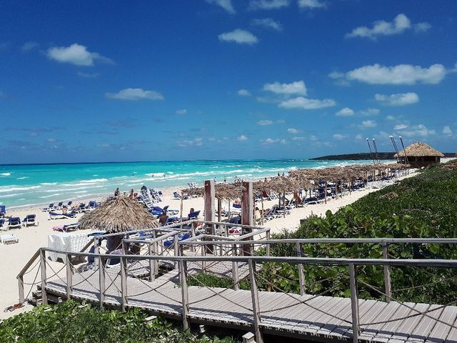Cayo Santa María beach panoramic view, Cayo Santa María, Jardines del Rey, Villa Clara, Cuba.