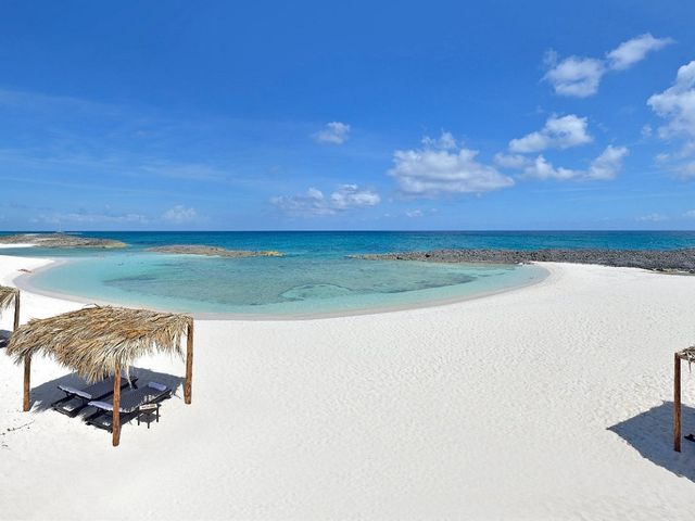 Cayo Santa María beach panoramic view, Cayo Santa María, Jardines del Rey, Villa Clara, Cuba.